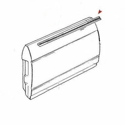 Mercedes Benz W123 Door Window Seal Belt Window Rubber Scraper Brushes 4 PC - Image 1 of 4