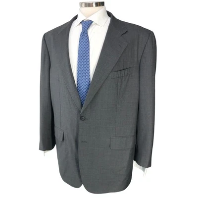 Blazer Abrigo Deportivo Belvest Para Hombre 46R Gris Super 150s Lana Dos Botones *PEQUEÑO DEFECTO Foto 1 de 4