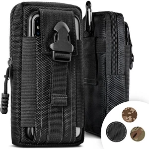 Mobile Phone Belt Pouch For Honor Magic7 Lite Nylon Belt Pouch Sleeve Clip Pouch - Picture 1 of 10