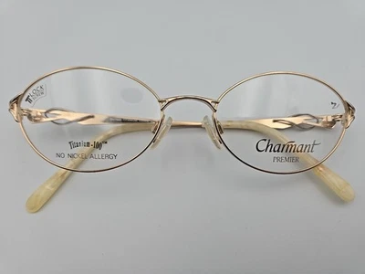 CHARMANT Premier EU7668 GW Dorado 53-18-135 Titanio 100 Monturas de Anteojos Solo  Foto 1 de 4