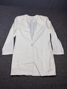 Christian Dior Blazer Womens 10 Linen Jacket Lightweight Pockets Formal Dressy - Picture 1 of 12