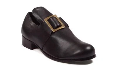 Black Colonial 17th 18th Century English Historical Period Jamestown Shoes - Image 1 of 2