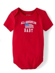 All American Baby Bodysuit - Red - Size 3-6 mo - NWT - Picture 1 of 3