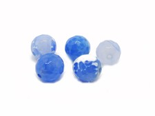 AF2-15 14 MM MYSTIC TIBET ACHAT KUGELN STRANG FACETTIERT