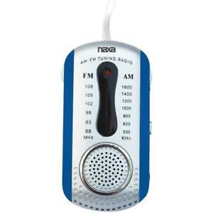 Naxa NR721BL AM/FM Mini Pocket Radio w/Speaker (Blue)