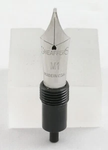 Sheaffer Tip-Dip M1 Stainless Steel Medium Point Nib Unit - New-Old-Stock Unused - Picture 1 of 3