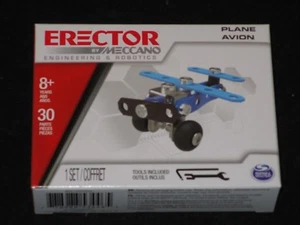 Erector by, Meccano - BLUE PLANE Metal Model Building Kit Boy Toy Arts/Crafts - Picture 1 of 3