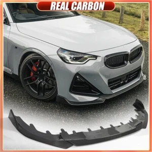 Divisor de labios delantero de carbono real para BMW G42 M235i M240i 220i cupé 2022-24 - Imagen 1 de 13