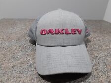 Oakley Hat Womens Adjustable Snapback New Era 9Forty Grey & Pink Mesh Nice