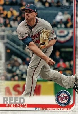 #193 Addison Reed Minnesota Twins 2019 Topps Series 1 Baseball Card DAY - Image 1 of 2