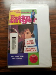 The Wedding Singer VHS 1999 Adam Sandler Drew Barrymore Good Used Quick Ship - Picture 1 of 3