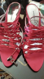 Karen Millen Heels Sandalen Stilettos Fuschia Schuhe Gr. EURO 38 US 7,5M - Bild 1 von 7