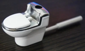  Toilet Smoking Pipe Bowl - Use Tobacco or Other  Party Novelty  - Picture 1 of 6