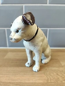Antique Famous Nipper Dog Victor RCA/HMV Cast Iron Glass Eyes Not A Money Bank. - Picture 1 of 16