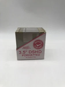 3.5" DSHD Formatted Disks 20 Diskettes New Sealed IBM & Compatibles Floppy Disk - Picture 1 of 5