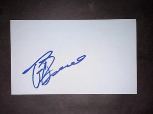 Francisley Bueno, BRAVES (2008 Debut) SIGNED 3x5 Index Card (HS) - Imagen 1 de 1