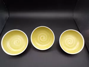 3 Vintage Franciscan Earthenware Berry Dessert Bowls Hacienda Green 5-1/4" D25 - Picture 1 of 6