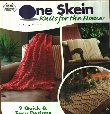 NUEVO LIBRO DE PATRONES DE TEJIDO DE MADEJA PARA EL HOGAR 9 DISEÑOS ALMOHADAS AFGANAS Foto 1 de 2