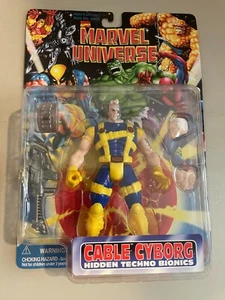 "Figura de acción ToyBiz Marvel Universe 1996 cable cyborg 5,5" nueva" de colección - Imagen 1 de 9