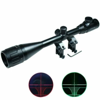 6-24x50 AOEG Hunting Rifle Scope Red Green Dual illuminated Optical Gun Scope - Image 1 of 4