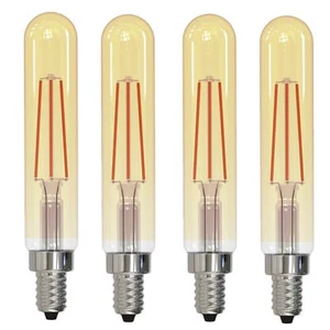 Diodesy 4PK LED T8 Light Bulb All Dimmer E12, 4.5W, 40W, 2100K, 450LM, CRI90 - Picture 1 of 5