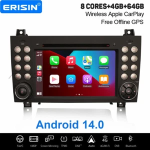 8-Kern Autoradio Android 14 CarPlay DAB+ 64GB Navi Mercedes SLK-Klasse R171 W171 - Bild 1 von 24
