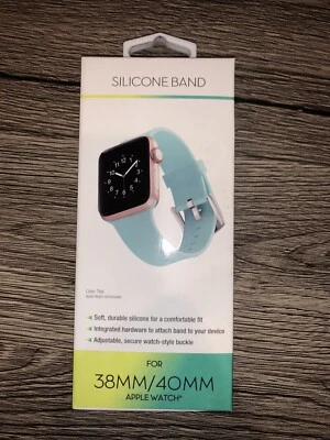 Pulseira de relógio SiliconApple ~ pulseira 38/40mm ~ azul-petróleo ~ pulseira ajustável - Imagem 1 de 2