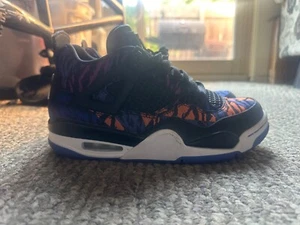 Nike Air Jordan 4 Retro schwarz weiß-rush violett Größe 6Y Jungen GS BQ9043-005 - Bild 1 von 8