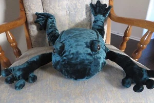 Used Large Teal Green Stuffed  Frog 23 Inches,  Stuffed Animal Toy - Picture 1 of 3