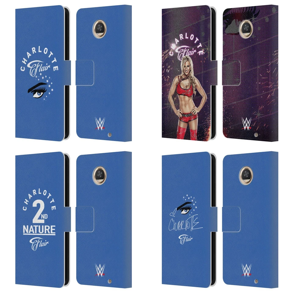 ОФИЦИАЛЬНЫЙ КОЖАНЫЙ ЧЕХОЛ-БУМАЖНИК WWE CHARLOTTE FLAIR ДЛЯ ТЕЛЕФОНОВ MOTOROLA - Изображение 1 из 4