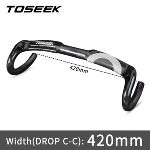 Full Carbon Fiber Road Bike Handlebar 31.8MM 400/420/440MM Internal Routing  - Picture 1 of 43