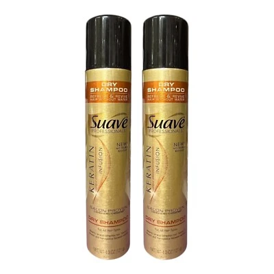 2 Pack Suave Professionals Keratin Infusion Dry Shampoo 4.3 oz Discontinued RARE - Image 1 of 4