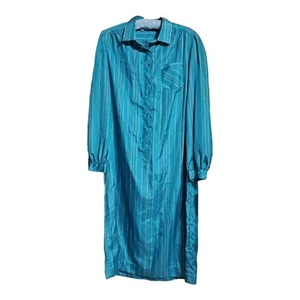 Neu mit Etikett Vintage Schrader Sport New York Etuikleid ohne Gürtel Hausmantel Geo-Linien Größe 16  - Bild 1 von 11