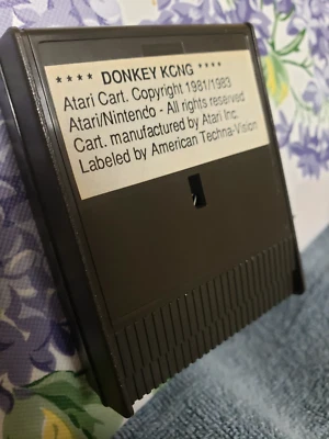 Rare Donkey Kong Prototype? Lab loaner Atari 400 800 XL XE Video Game Cartridge - Image 1 of 3