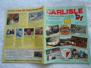 FALL,CARLISLE 1991 COLLECTOR CAR/FLEA MARKET-OFFICIAL DIRECTORY/PROGRAM - Picture 1 of 2