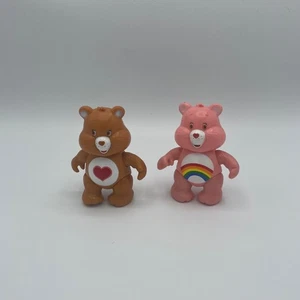 2003 Playmates Care Bear 3,5" Cheer Tenderheart Bear bewegliche Figur Vintage - Bild 1 von 3