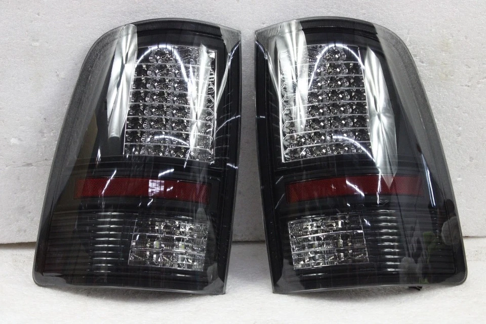 FITS BLK Smoke 2009-2018 Dodge Ram 1500 Full LED Tail Lights Brake Reverse Lamps - image 1 of 1