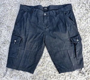 Dolce & Gabbana D&G Cargo Shorts Mens Size W46" Black Cotton Button-down Pockets - Picture 1 of 15