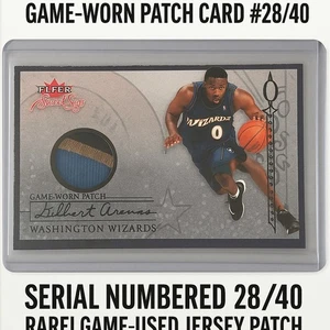 ๐ฅ 2004-05 Fleer Sweet Sigs Gilbert Arenas Game-Worn Patch Card #28/40 ๐ฅ - Picture 1 of 3