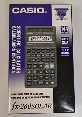 Casio Scientific Calculator fx-260 solar NEW In Original Box Math  - Image 1 of 2