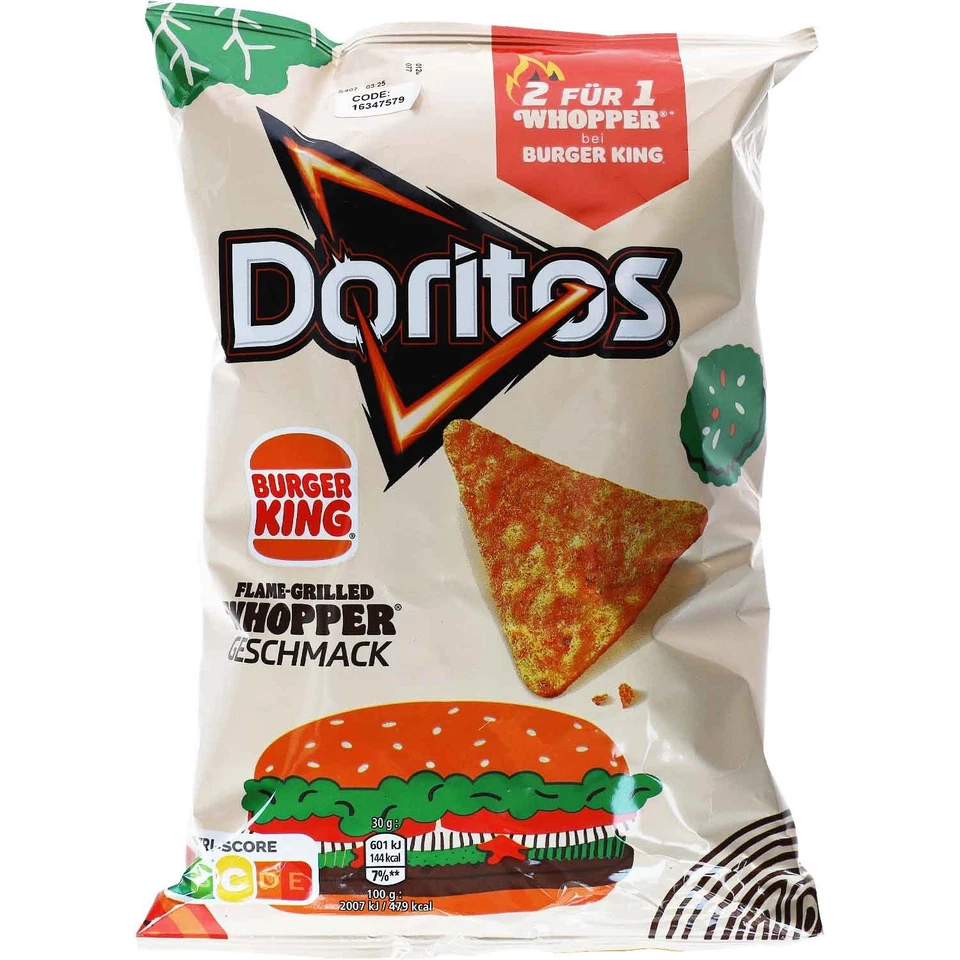 DORITOS Burger King WHOPPER flavor Chips from EUROPE 100g FREE SHIP
