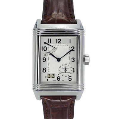 Jaeger-LeCoultre Reverso Grand Date Q3008420 28 mm esfera plateada SS #KN162 Foto 1 de 4