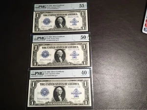 Set Of 3 1923 Silver Cert. PMG 40-50-55 All EPQ! Fr.237-238 High Grade  - Picture 1 of 8