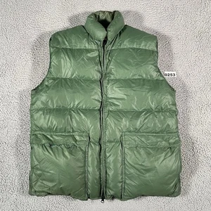 Frostline Kit Vintage 1970er Gänsedaunen gefütterte Weste Herren groß grün Gorpcore USA - Bild 1 von 12
