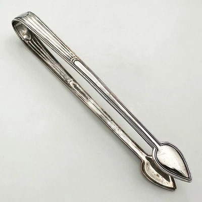 PAR DE PINZAS DE AZÚCAR PLACA SHEFFIELD ANTIGUA GEORGE III c1790 Foto 1 de 4