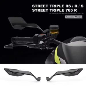 For Street Triple 765 R RS Rearview Mirror Wing Aerodynamic Stealth Max Mirrors - Picture 1 of 14