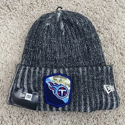Tennessee Titans 2023 New Era NFL Saludo al Servicio Puño Tejido OSFM Gorro Nuevo con Etiquetas Foto 1 de 3