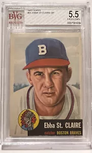 1953 Topps #91 Ebba St. Claire DP BVG 5.5 TOP+ - Bild 1 von 2