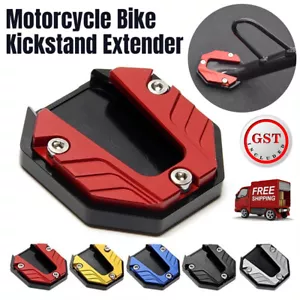 Motorcycle Bike Kickstand Extender Foot Side Stand Extension Pad Support Plate - Picture 1 of 12
