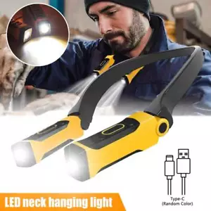 LED Neck Light Hands-Free Book Light Lamp USB Rechargeable for Reading Camping - Picture 1 of 10